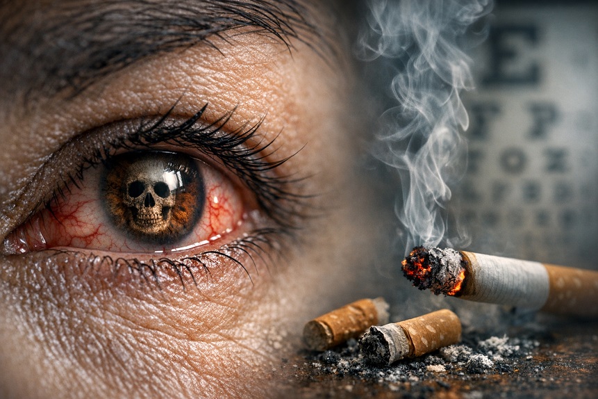 smoking an eye health