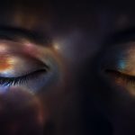 seeing stars rubbing eyes