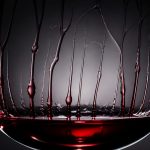 wine glass close up
