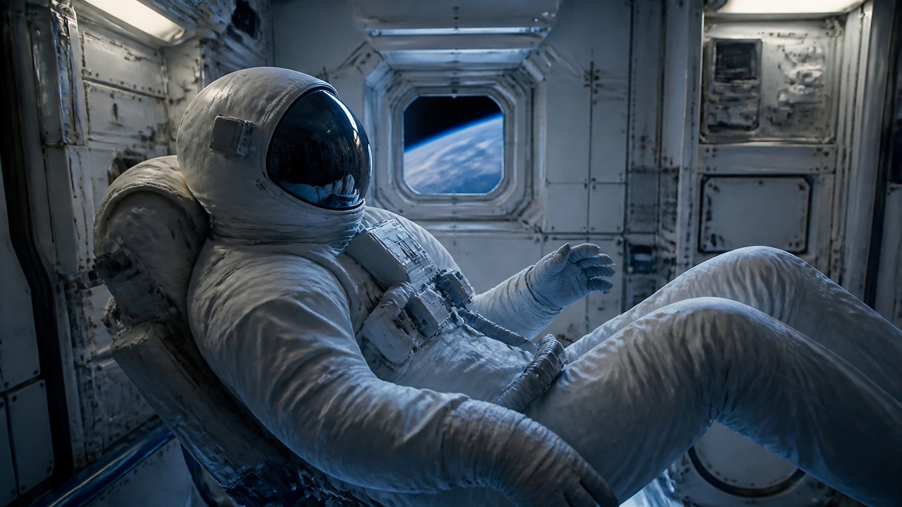 astronaut in spaceship
