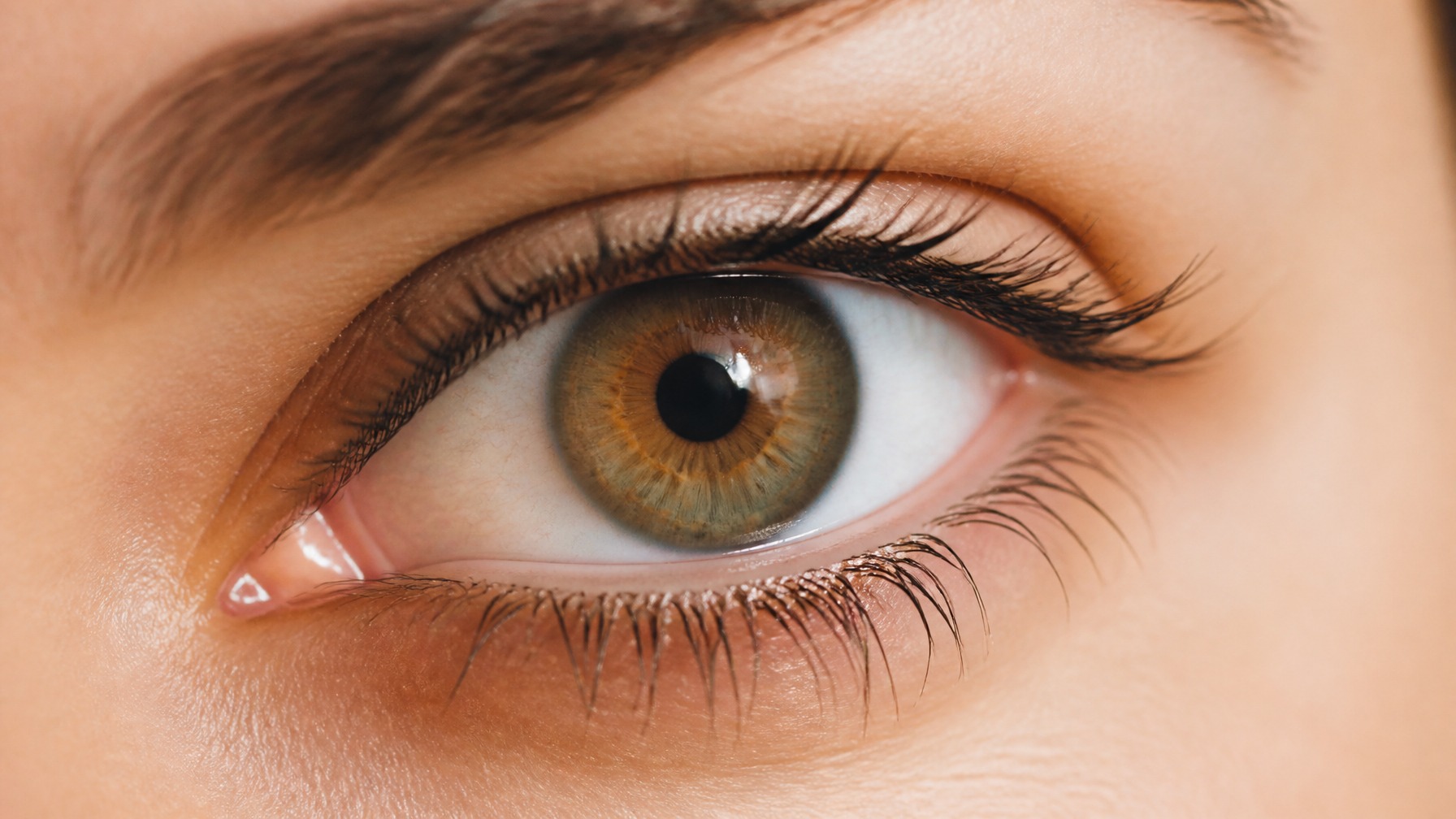 close up of eye