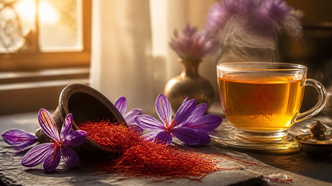saffron affects mood and stress